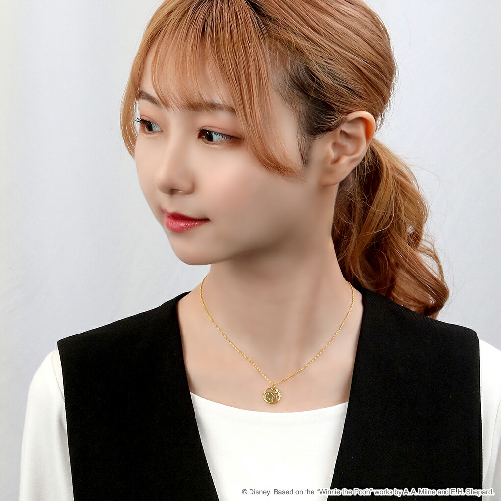 ディズニー 当店限定 くまのプーさん ネックレス 限定 公式 オフィシャル Disney グッズ プーさん ハチミツ シルバー ゴールド 大人 レディース 女性 爆買の画像