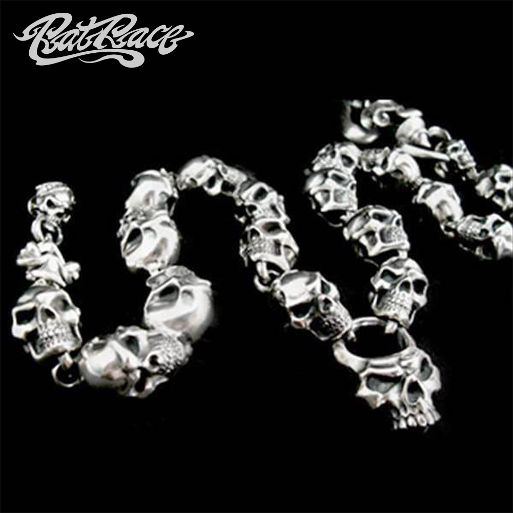 Rat Race（ラットレース） オール スカル ウォレットチェーン シルバー