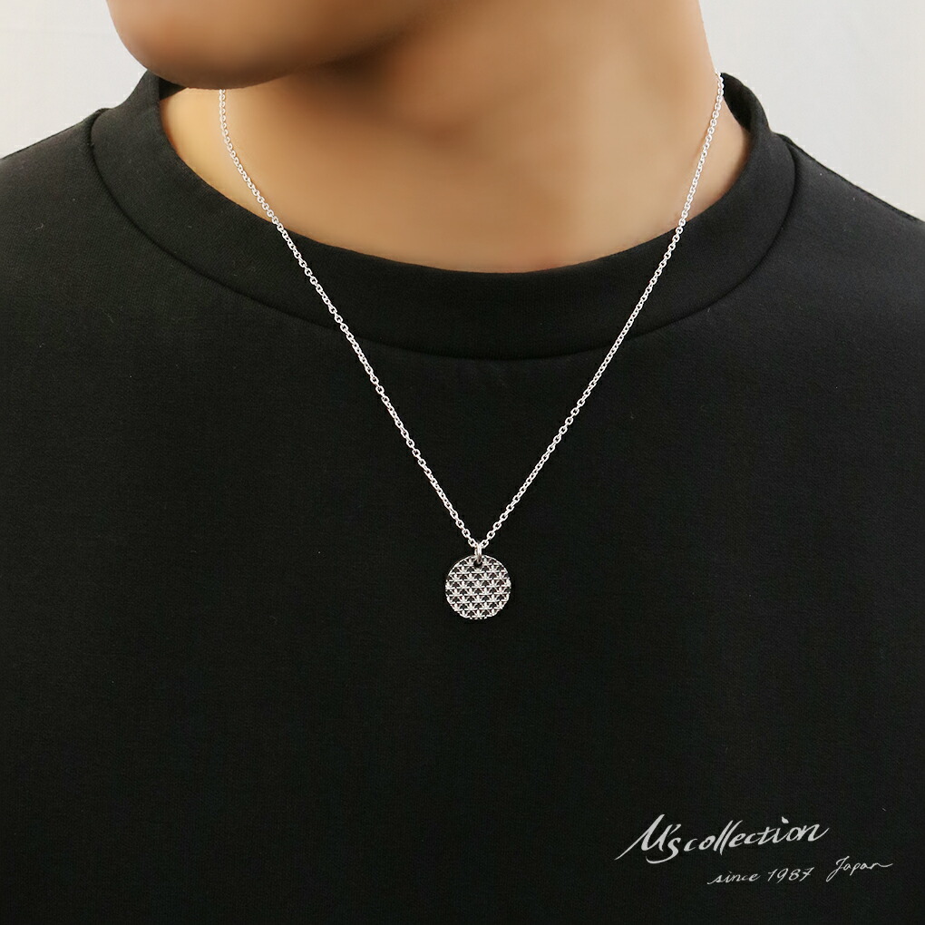 M's collection　球体　ペンダント　ネックレス M'S COLLECTION（エムズコレクション） スタッズ コイン シルバー