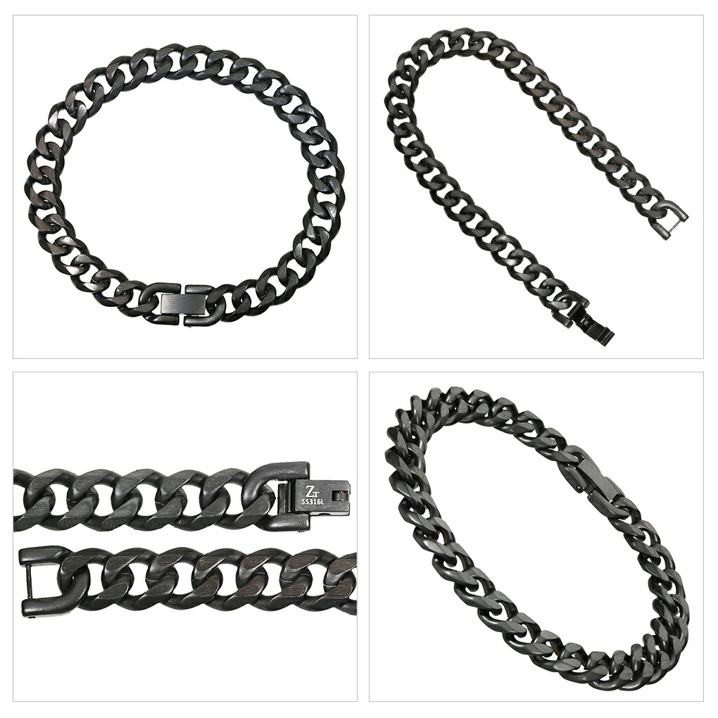 ザニポロタルツィーニ 喜平 6面 カット サージカルステンレス チェーンブレスレット 幅9mm 21cm ブレスレット きへい 喜平チェーン ステンレス ブレス | Zanipolo Terzini | 04