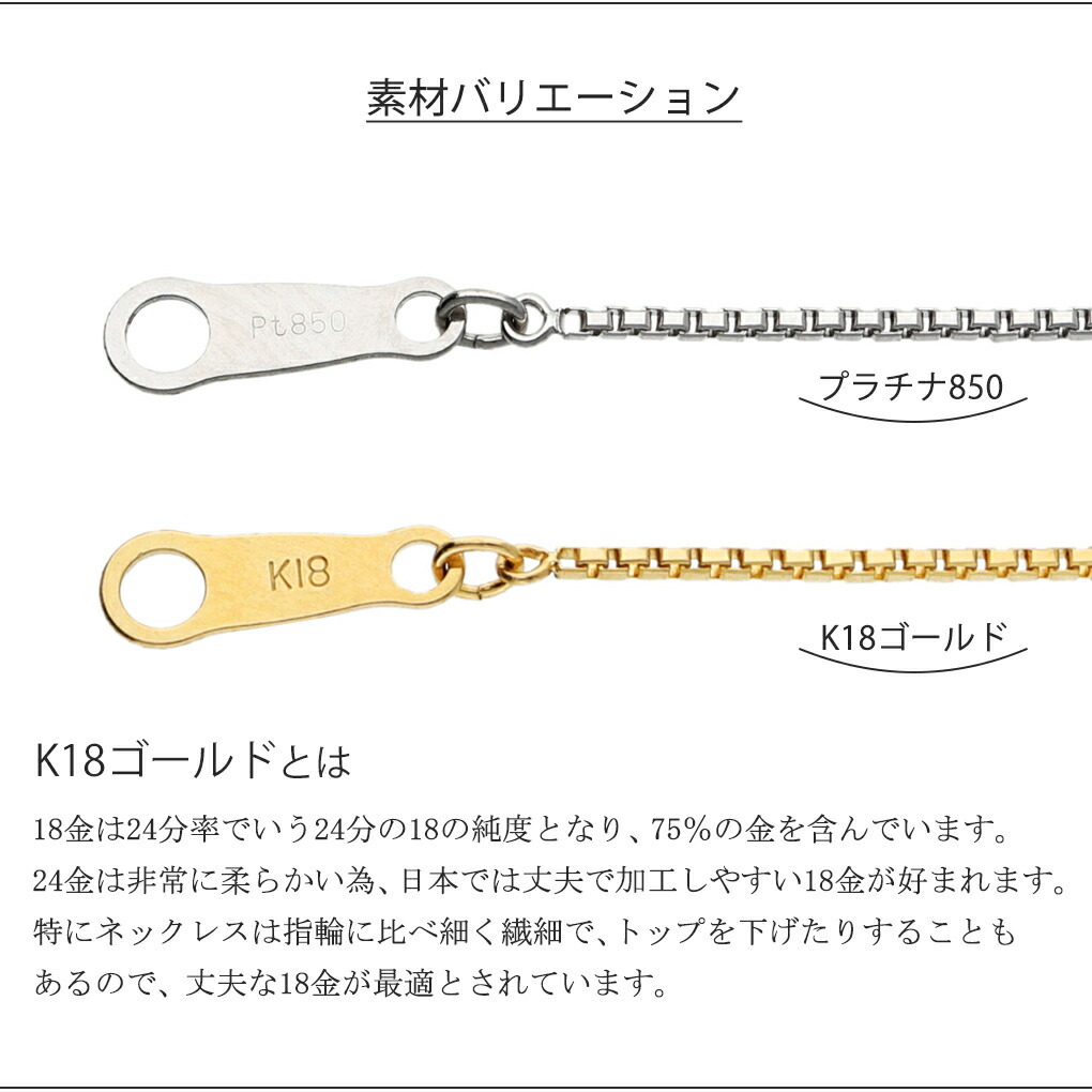 日本製 K18 ゴールド 幅0.9mm ベネチアンチェーン 45cm ネックレス ゴールドチェーン チェーン 18金 ボックスチェーン チェーンネックレス 爆買の画像
