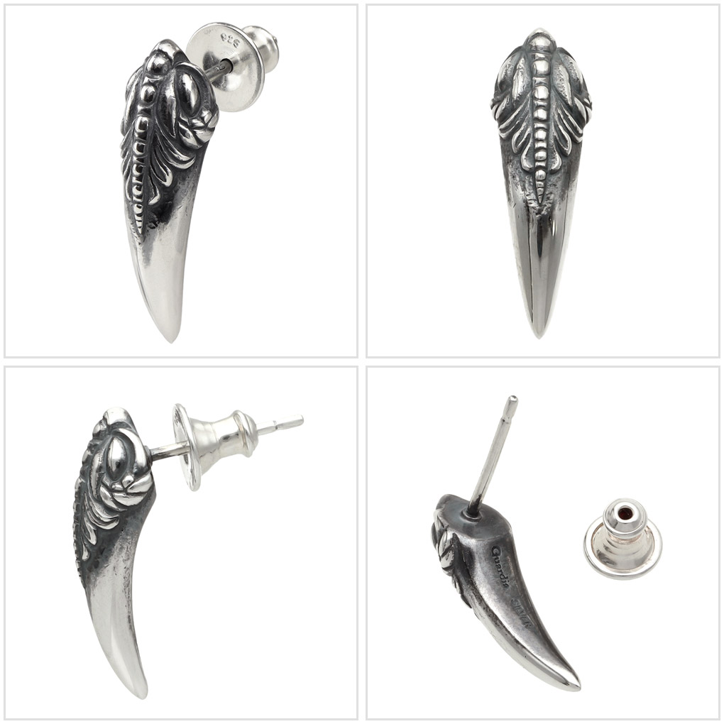 Guardia ガルディア Venom Fang ヴェノム ファング シルバー ピアス 1P