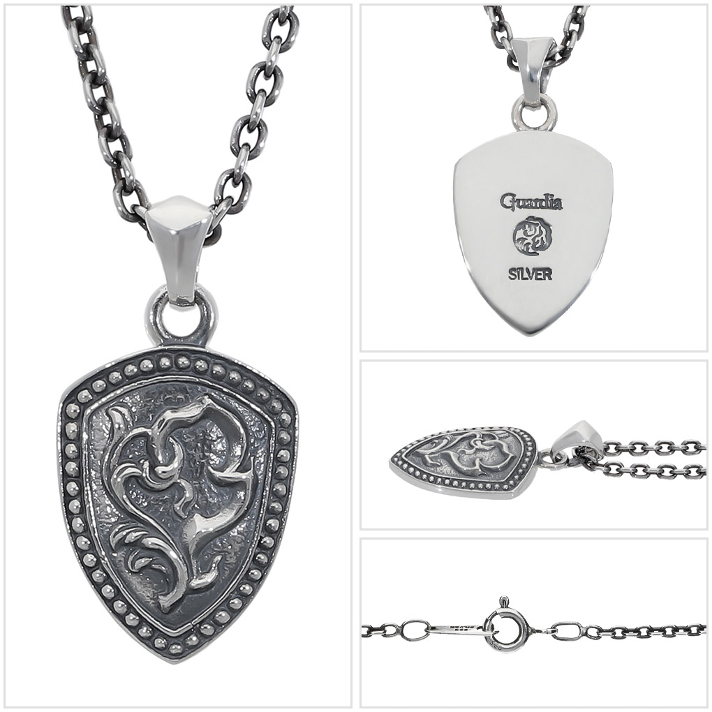 王冠 クラウン 盾 シールド ドッグタグ ペンダント トップ 925 2個セット シールド」 pe2160 シルバーアクセサリー ペンダントトップ メンズ