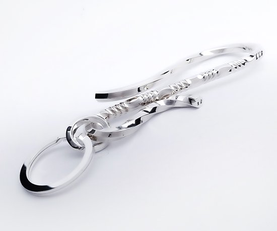 Amazon | キーホルダー キーフック キーチェーン シルバー９２５ silver 925 真鍮 ＢＲＡＳＳ ブラス 釣り針フック ウォレット  財布 バイカー ライダース ウォレットチェーン | 財布