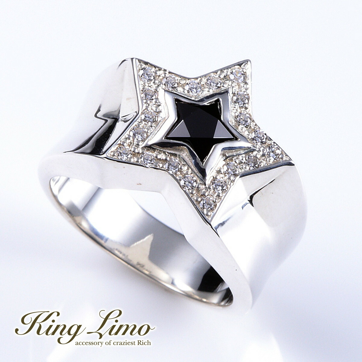 King Limo TINY KING STAR �^�C�j�[�L���O�X�^�[ �����O �� �L���O���� �V���o�[925 �V���o�[�A�N�Z�T���[ �� �V���o�[�����O �w�� ����