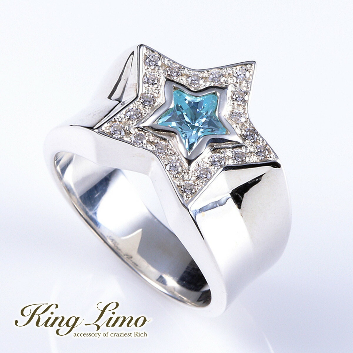King Limo TINY KING STAR �^�C�j�[�L���O�X�^�[ �����O �� �L���O���� �V���o�[925 �V���o�[�A�N�Z�T���[ �� �V���o�[�����O �w�� ����