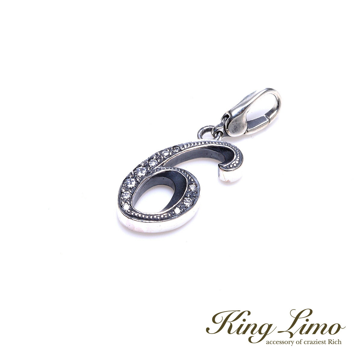 King Limo LUCKY NUMBER NO.6 ���b�L�[�i���o�[ �`���[�� (�`�F�[���Ȃ�) �K�^ �K�� ���� ���b�L�[�i���o�[ �L���O���� �V���o�[925 ����