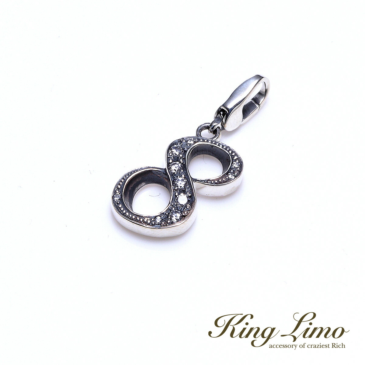 King Limo LUCKY NUMBER NO.8 ���b�L�[�i���o�[ �`���[�� (�`�F�[���Ȃ�) �K�^ �K�� ���� ���b�L�[�i���o�[ �L���O���� �V���o�[925 ����
