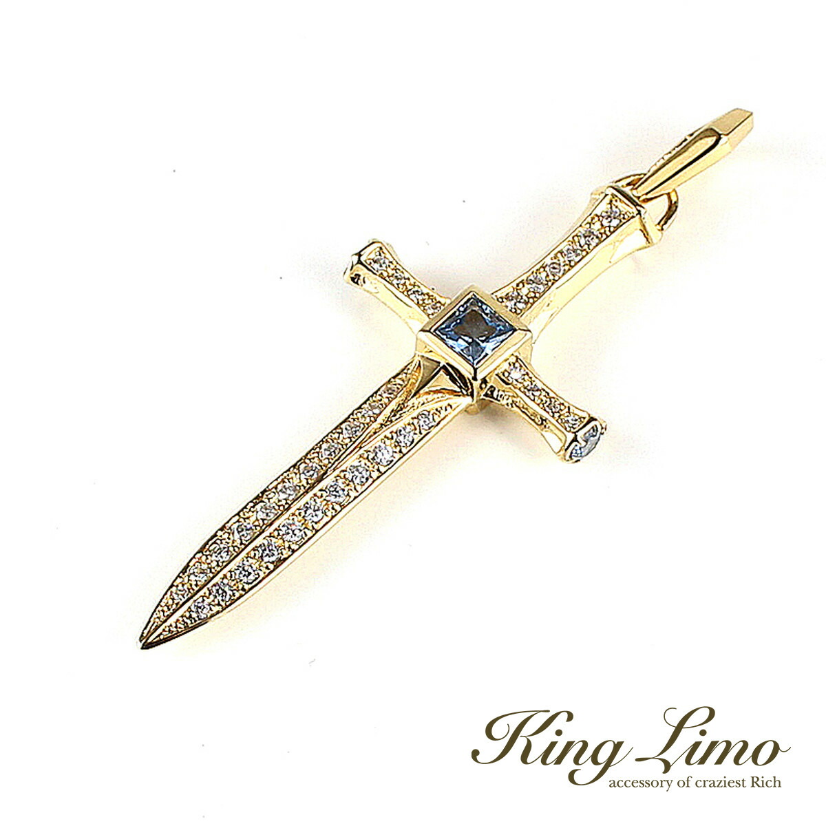 King Limo ICE SLASHER �A�C�X�X���b�V���[ �y���_���g (�`�F�[���Ȃ�) �X �� �� �u���[�X�s�l�� K18�S�[���h�R�[�e�B���O �L���O���� �V���o�[925 ����
