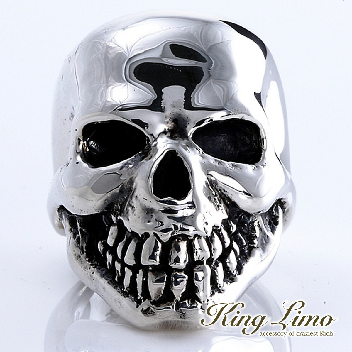 King Limo KING HEAD キングヘッド リング スカル ドクロ ガイコツ 骸骨 キングリモ シルバー925 シルバーアクセサリー 銀 シルバーリング 指輪 爆買
