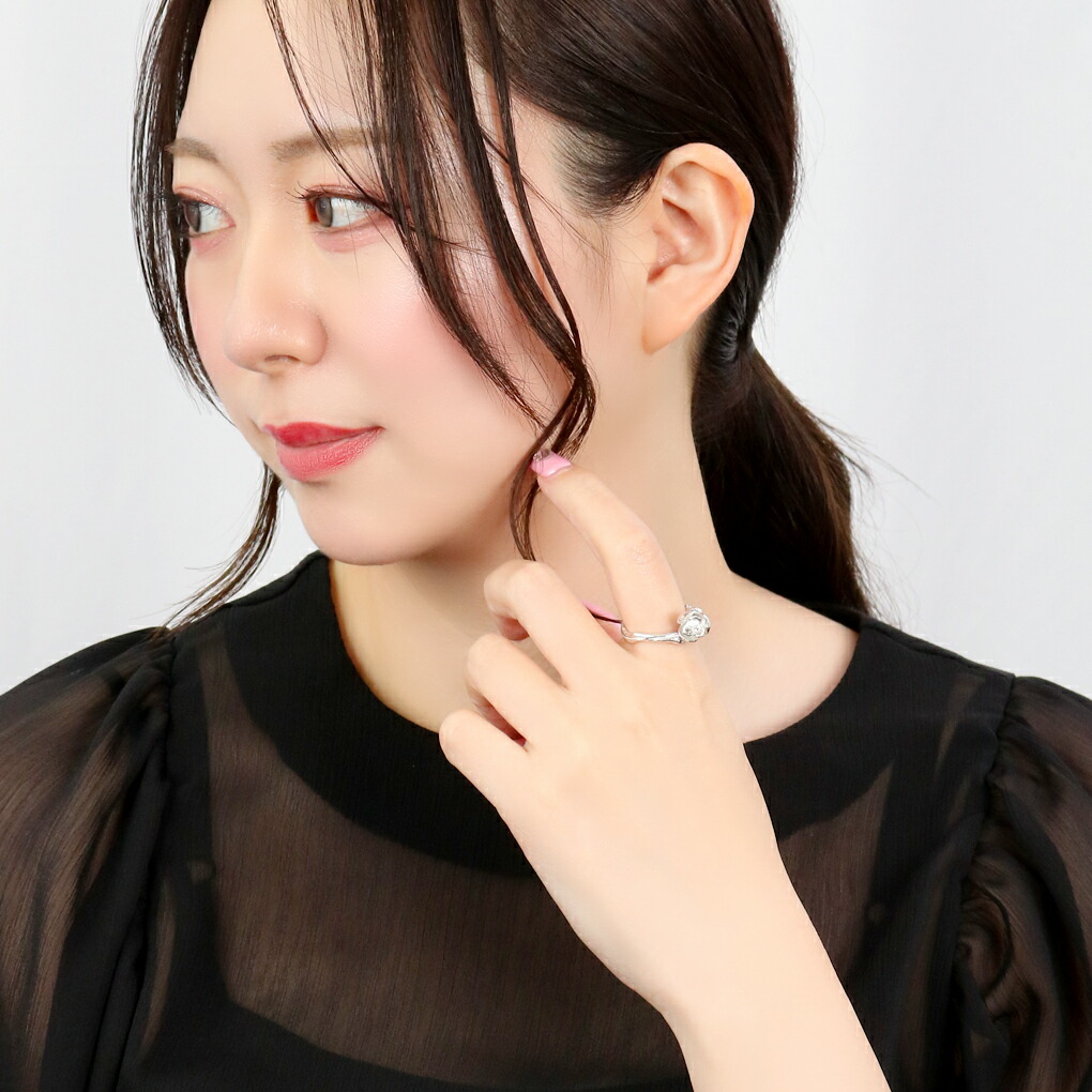 kokonoe 白木蓮 リング 指輪 9〜19号 シルバー 925 木蓮 花 植物 春 和風 和小物 日本 シルバーリング メンズ レディース 男性 女性 彼氏 彼女 爆買の画像