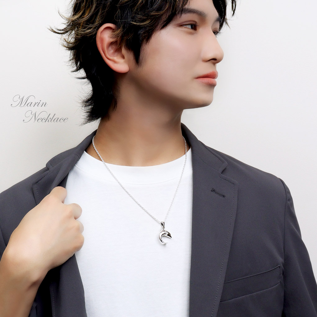 立体 イルカ ドルフィン シルバー ネックレス ペンダント ペンダント