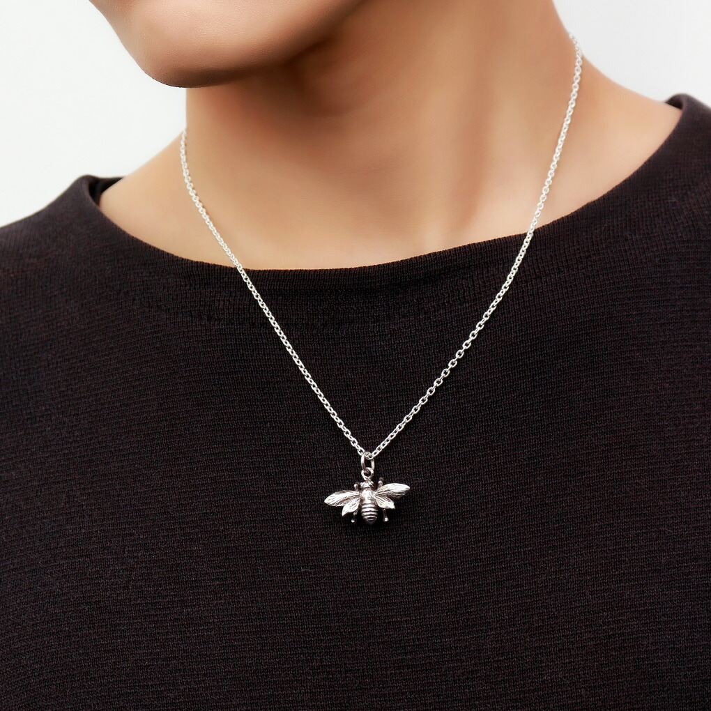 蜂 ハチ 立体 ネックレス ペンダント ペンダントトップ ペンダント