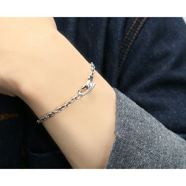 K-SMITH（ケースミス） ダブル ボンズ ブレスレット 18.0cm 幅3.7mm