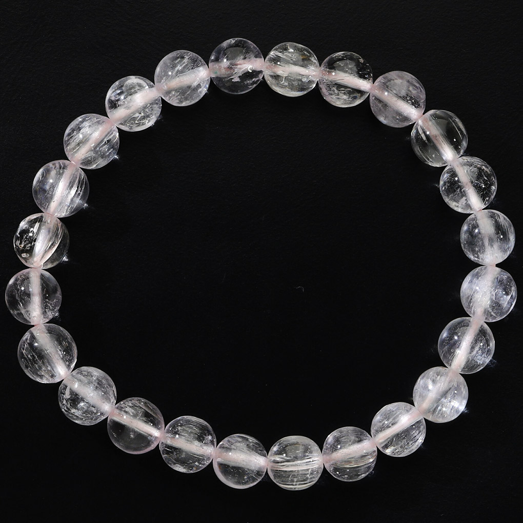 高品質 クンツァイト❣️17cm クンツァイト 高品質 ブレスレット 7.5mm 17cm レディース M サイズ