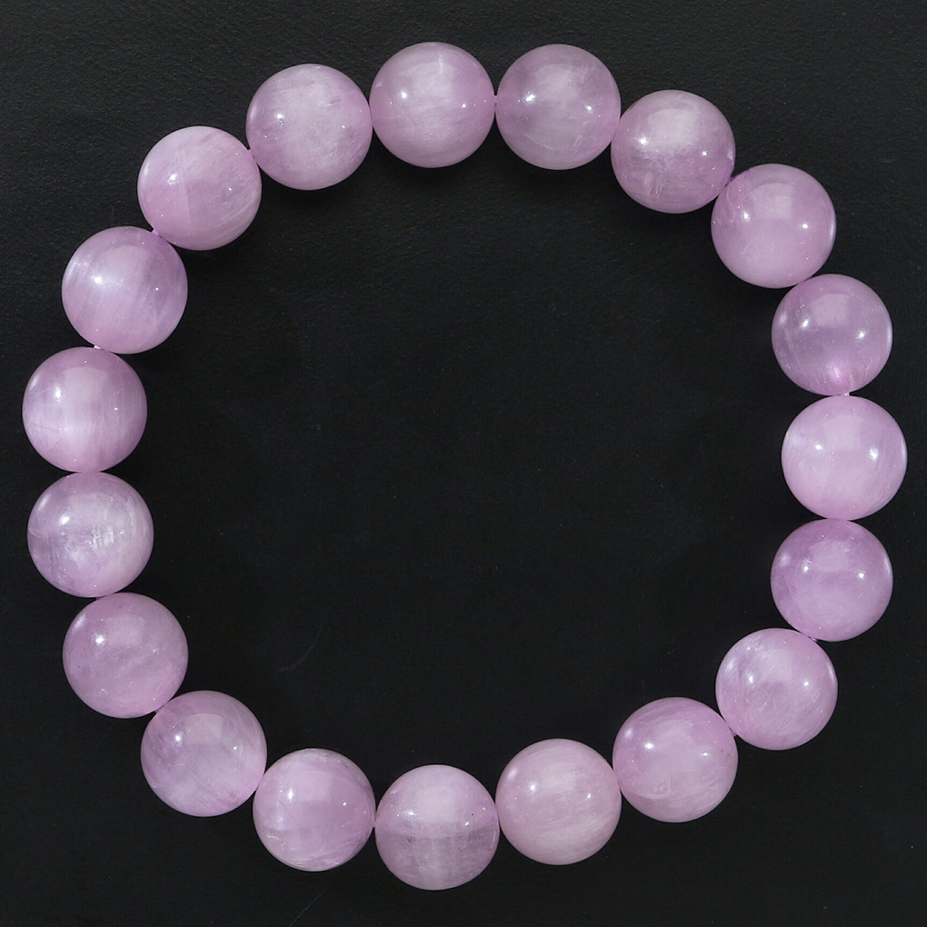 クンツァイト ブレスレット 10.3mm 18cm メンズ M レディース L サイズ