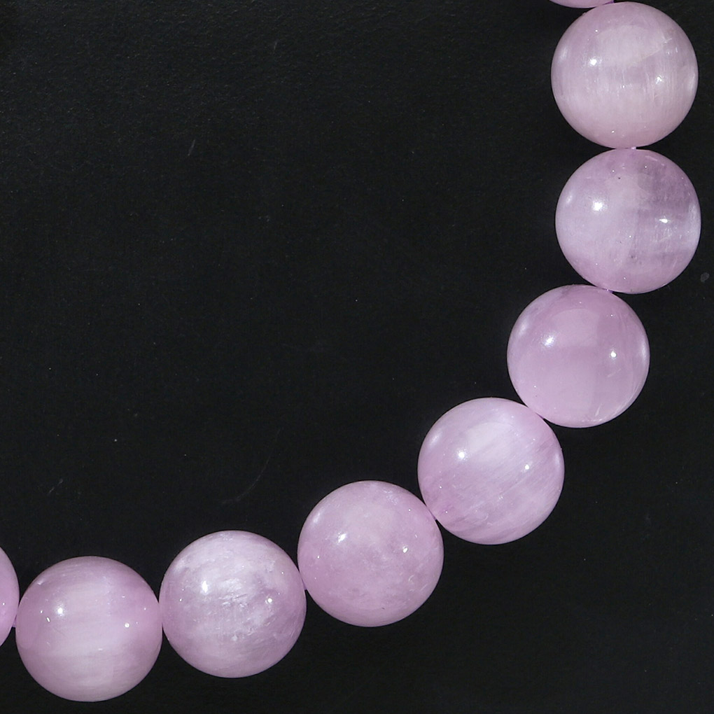 クンツァイト ブレスレット 10.3mm 18cm メンズ M レディース L サイズ