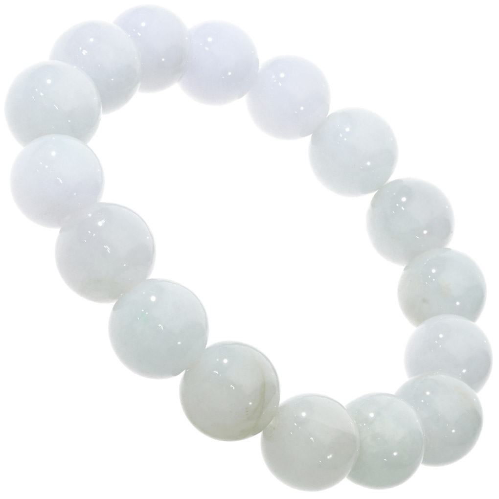 ラベンダー翡翠　ブレスレット 17cm ラベンダー翡翠 ブレスレット 12.5mm 17cm レディース M サイズ
