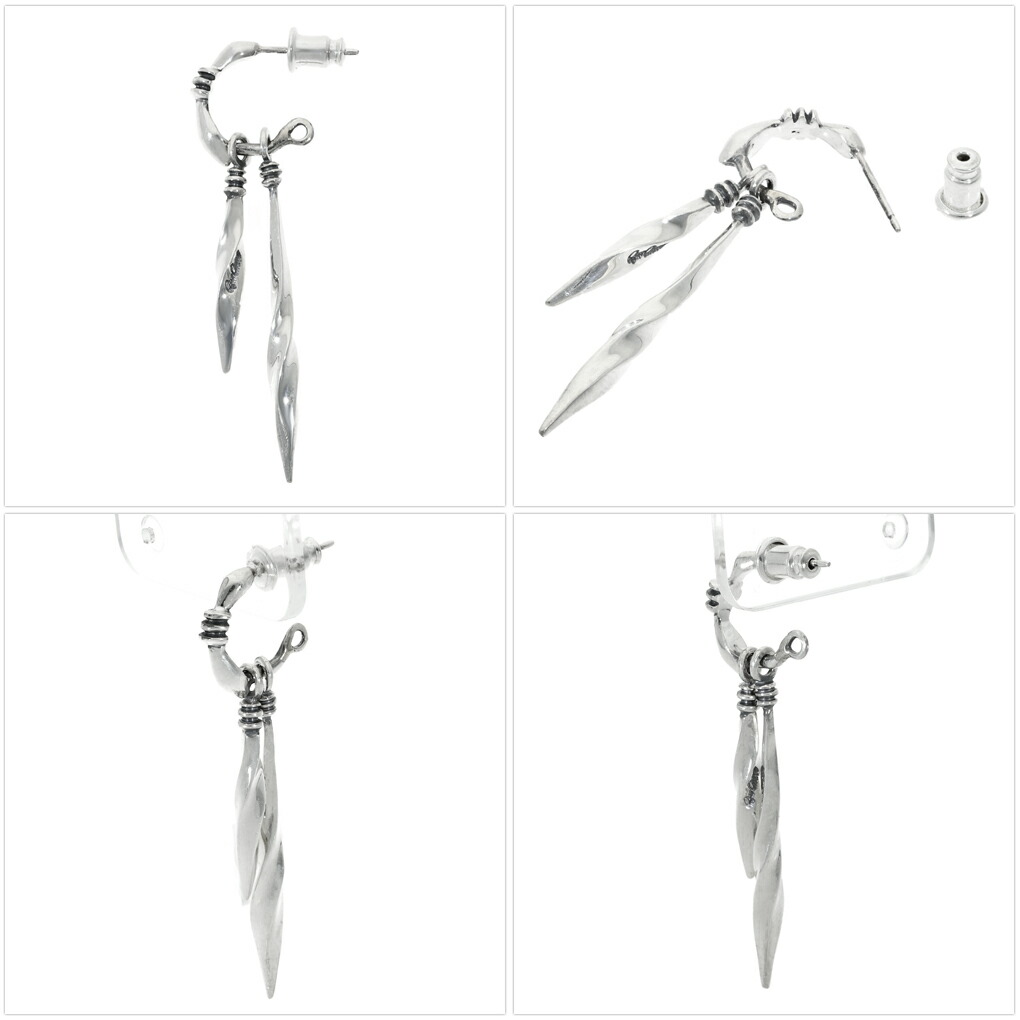 Que Crave 揺れる ペンデュラム ピアス 1P 片耳用 シルバー925