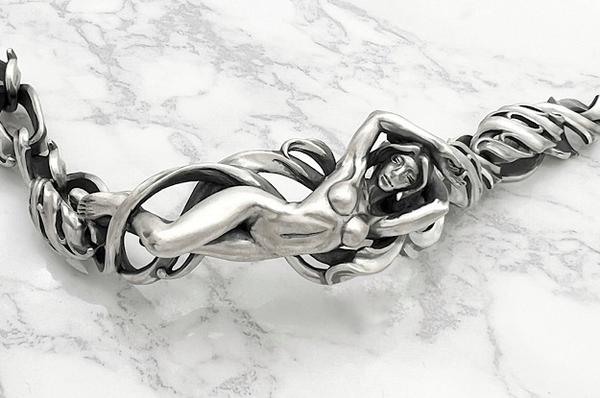 Mad Graffiti マッドグラフィティ プリヴィリッジ3rd M ブレスレットシルバーアクセサリー シルバー925 チェーン シルバーブレスレット ゴシック 爆買の画像