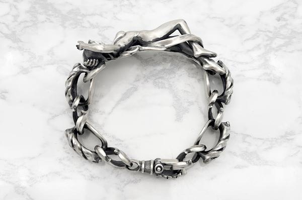 Mad Graffiti マッドグラフィティ プリヴィリッジ3rd M ブレスレットシルバーアクセサリー シルバー925 チェーン シルバーブレスレット ゴシック 爆買の画像