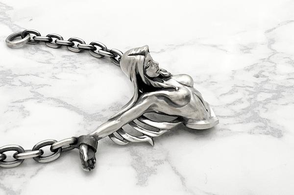 Mad Graffiti マッドグラフィティ クルシフィクシャン2nd L ブレスレットシルバーアクセサリー シルバー925 チェーン シルバーブレスレット ゴシック 爆買の画像