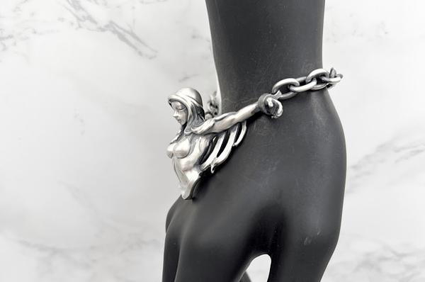 Mad Graffiti マッドグラフィティ クルシフィクシャン2nd L ブレスレットシルバーアクセサリー シルバー925 チェーン シルバーブレスレット ゴシック 爆買の画像