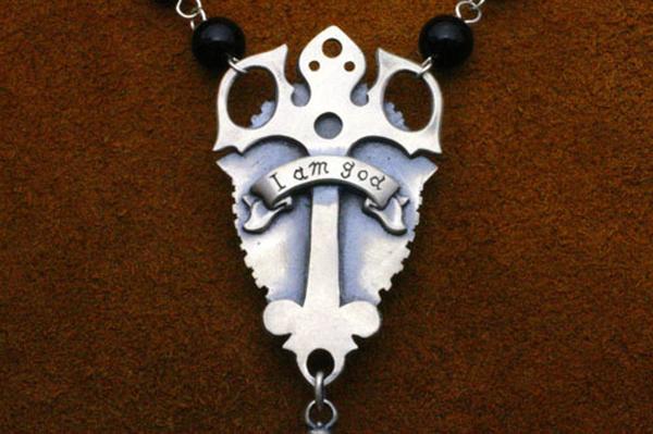 Mad Graffiti マッドグラフィティ ホーティネスロザリオ L オニキス ネックレス シルバーアクセサリー シルバー925 ペンダントヘッド チャーム ハード 爆買の画像
