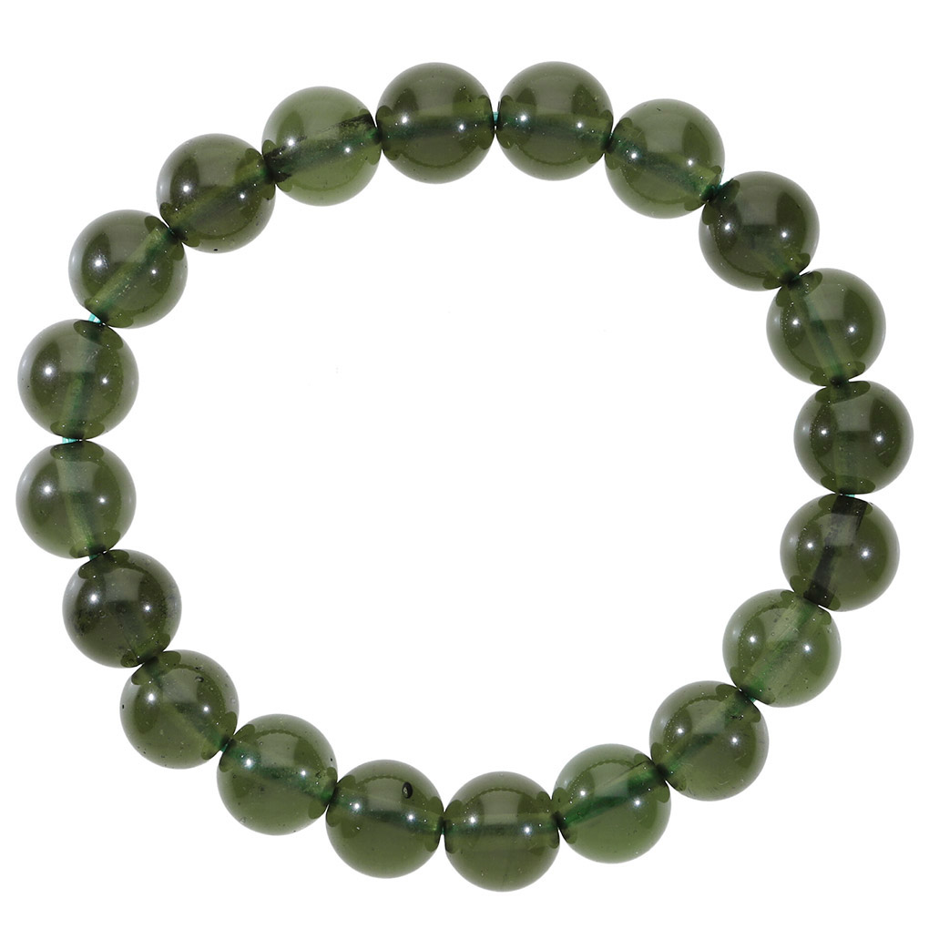 モルダバイト 高品質 ブレスレット 10mm 18cm メンズ M レディース L