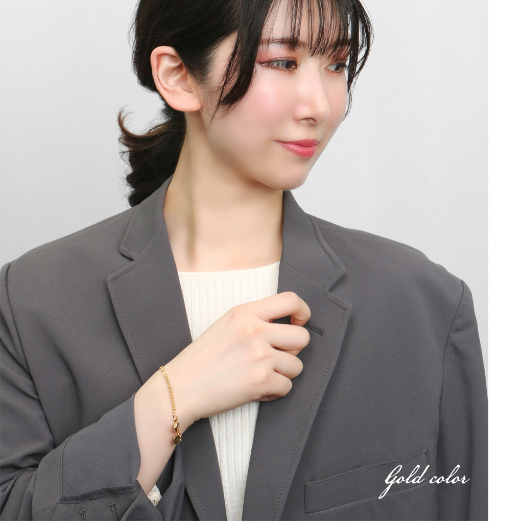 MONPOTE 選べる3種類 喜平＆クリップ チェーンブレスレット ブレスレット 925 シルバー ゴールド ツートンカラー バイカラー シンプル さりげない |  | 05
