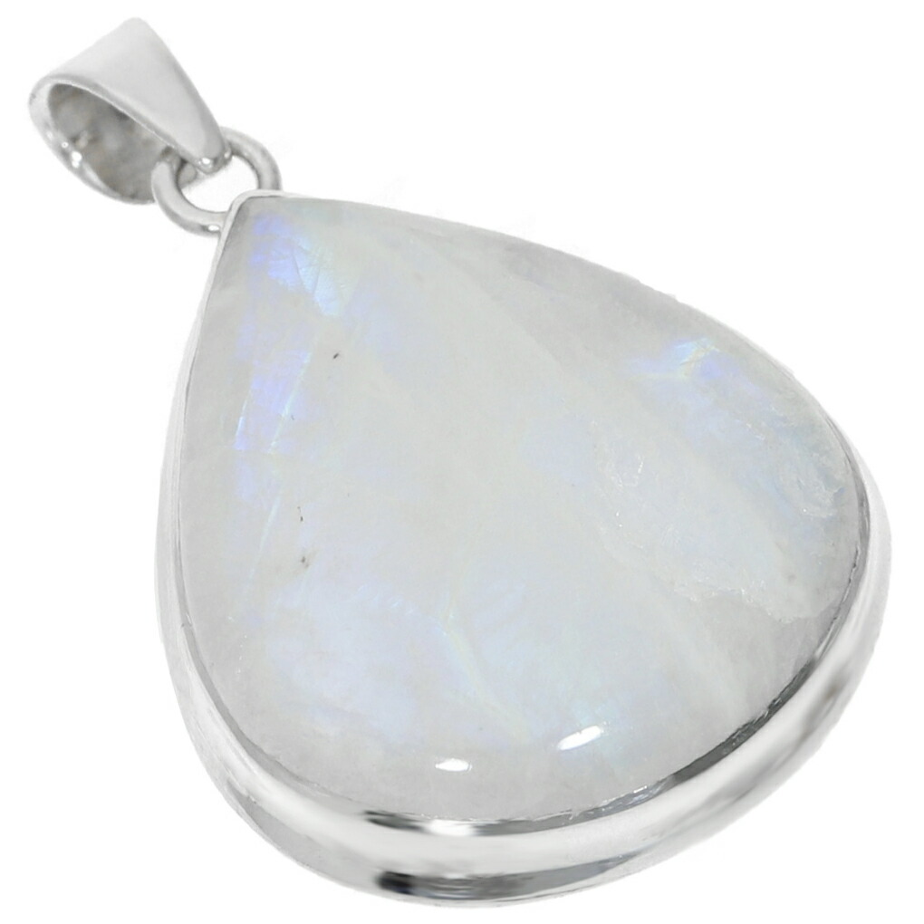 ブルームーンストーン シルバー ペンダントトップ 雫 ドロップ