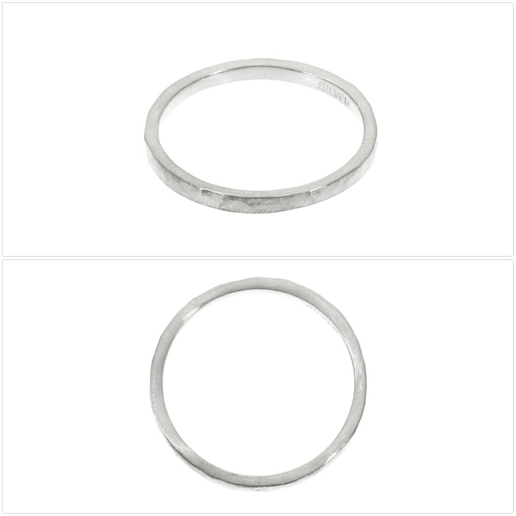 MagischeVissen（マジェスフィッセン） 細身 槌目 リング 1〜25号 指輪