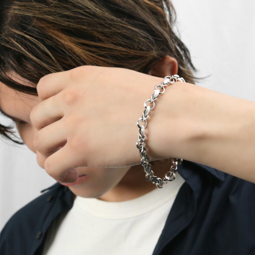 REMIO シルバーチェーン　ブレスレットM-L SILVER 925 Tバーパールチェーンブレスレット 28578 | UNOAERRE