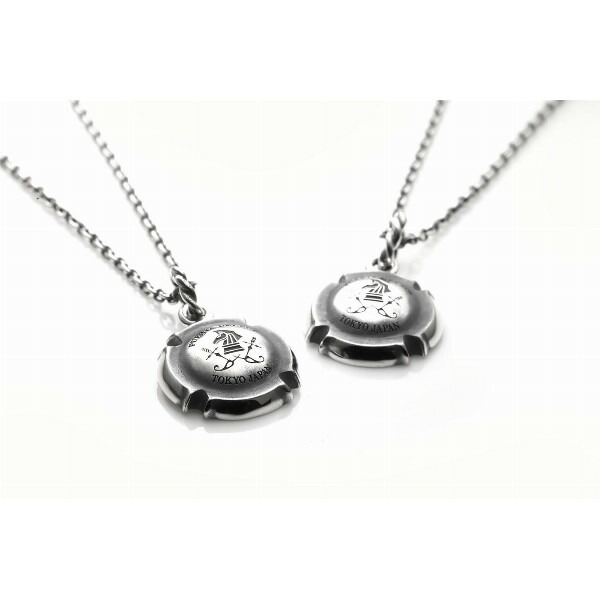 PUERTA DEL SOL シャンパン コルク ストッパー ミュズレ Muselet ネックレス(チェーン付き) シルバー950 ユニセックス シルバーアクセサリー 銀 SV950 爆買の画像