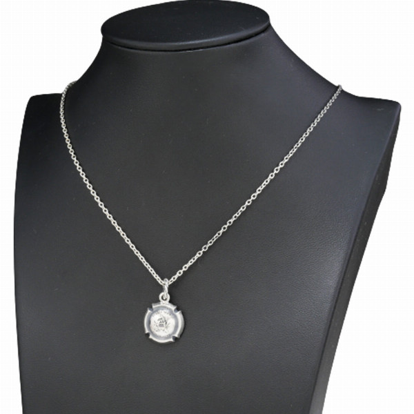 PUERTA DEL SOL シャンパン コルク ストッパー ミュズレ Muselet ネックレス(チェーン付き) シルバー950 ユニセックス シルバーアクセサリー 銀 SV950 爆買の画像