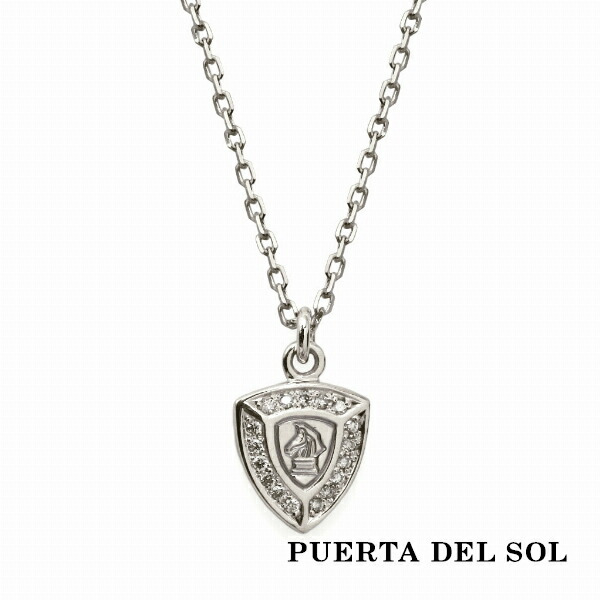 PUERTA DEL SOL ナイトエンブレム ネックレス(チェーン付き) シルバー950 ユニセックス シルバーアクセサリー 銀 SV950 ブリタニアシルバー :PDS NE456:新宿銀の蔵 シルバーアクセサリー