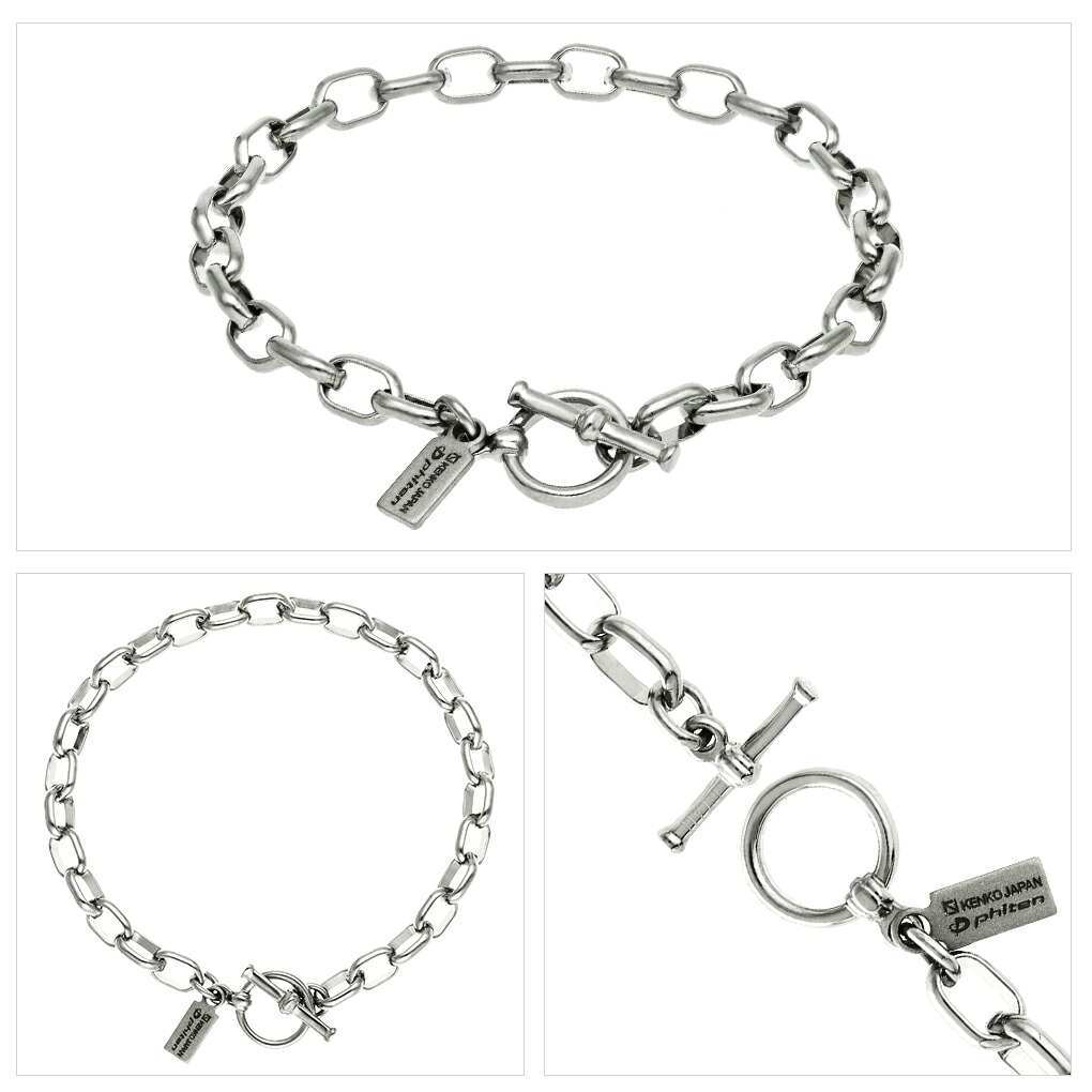 Phiten（ファイテン） 限定品 チタン ブレスレット 幅5.1mm 17~21cm
