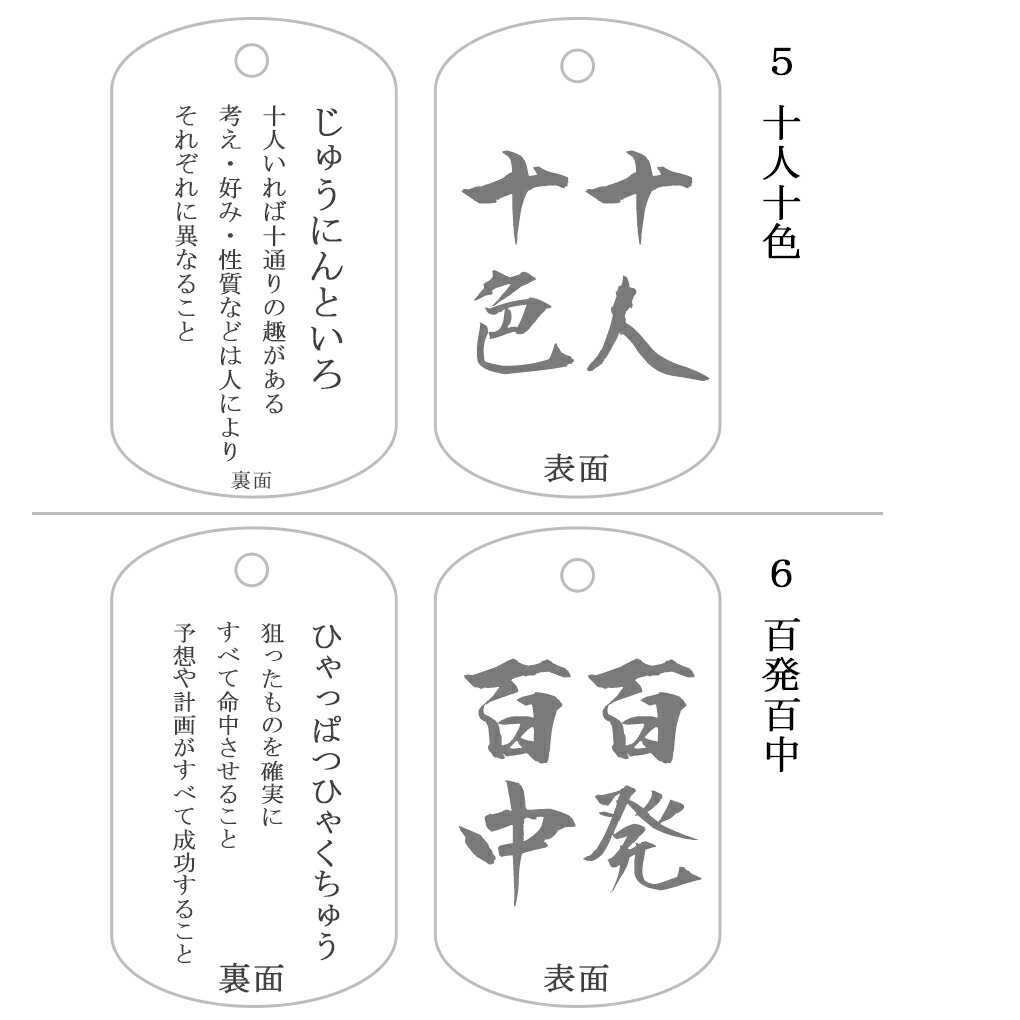 選べる 四字熟語 ドッグタグ チタン ネックレス ペンダント ペンダント
