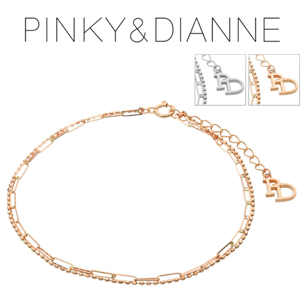 pinky&Dianne ピンキーアンドダイアン K10 チェーンブレスレット 楽天市場】ピンキー＆ダイアン K10 ゴールド 3連 チェーン
