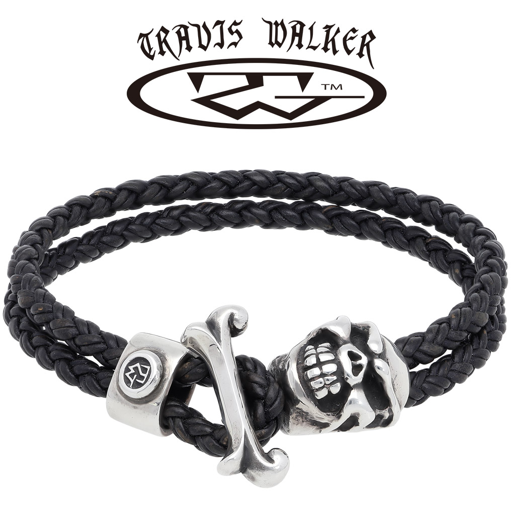 TRAVIS WALKER トラヴィスワーカー スピード シンチ レザー ブレスレット シルバー ブランド 公式 正規品 シルバー925 アクセサリー 腕輪 スカル 爆買