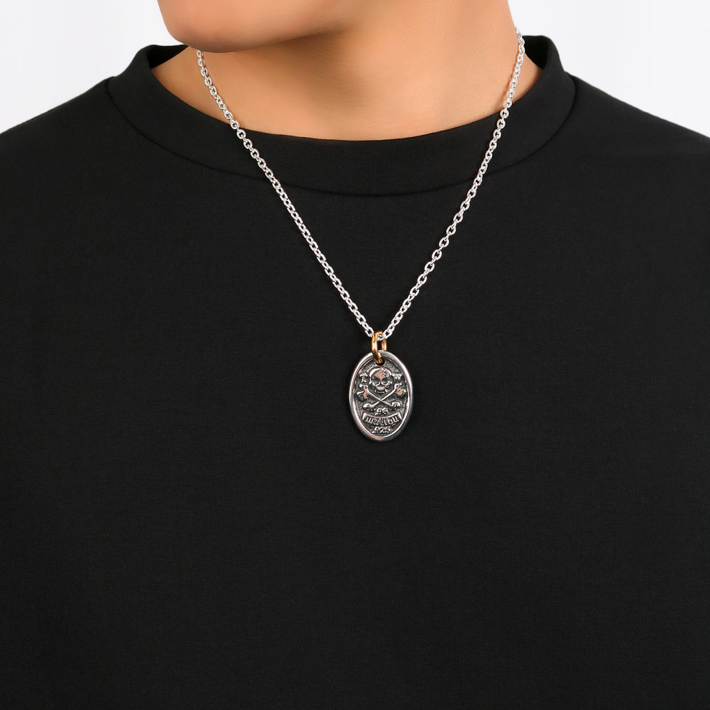 TRAVIS WALKER トラヴィスワーカー パイレーツ ドッグタグ シルバー ネックレス ペンダント ペンダントトップ ペンダントチャーム ブランド 公式 爆買の画像
