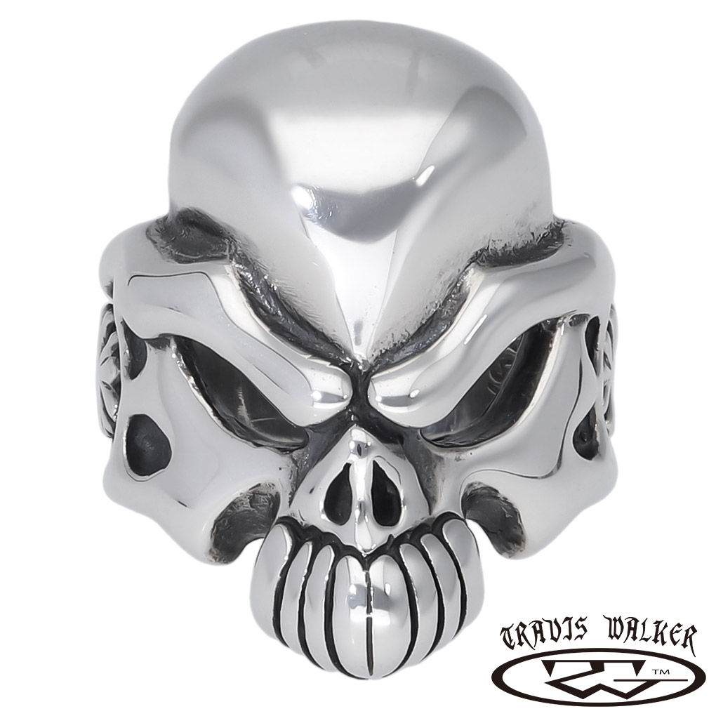 TRAVIS WALKER トラヴィスワーカー デーモン スカル リング 指輪 メンズリング シルバー ブランド 公式 正規品 シルバー925 アクセサリー ドクロ 骸骨 爆買