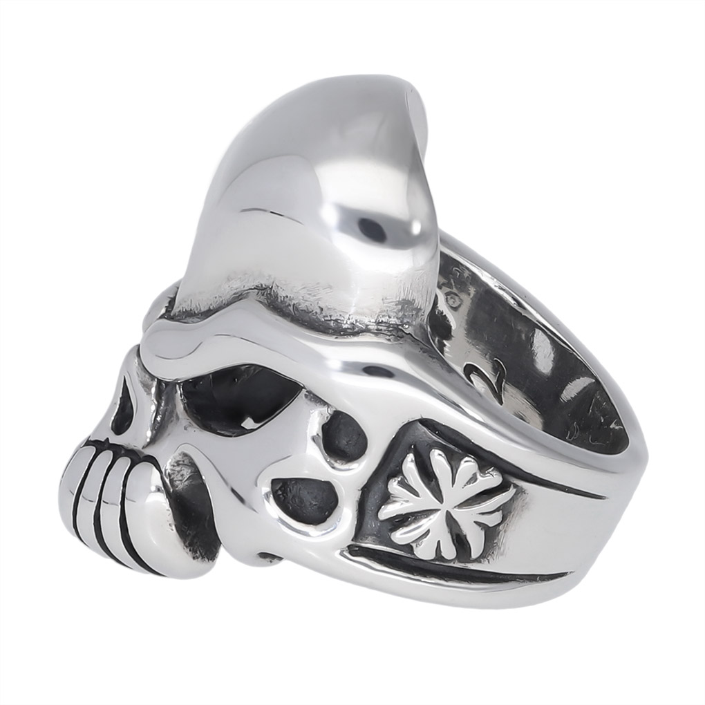 TRAVIS WALKER トラヴィスワーカー デーモン スカル リング 指輪 メンズリング シルバー ブランド 公式 正規品 シルバー925 アクセサリー ドクロ 骸骨 爆買の画像