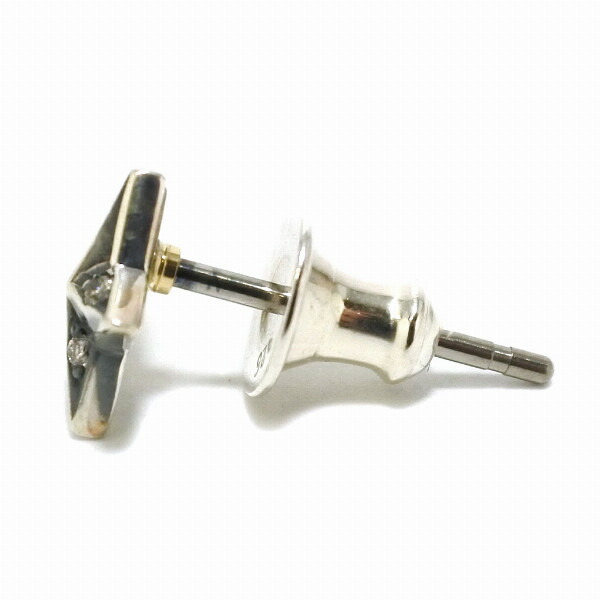 PUERTA DEL SOL ダイヤ シルバー スター ピアス シルバー950 ユニセックス シルバーアクセサリー 銀 SV950 ブリタニアシルバー ピアス イヤリング | PUERTA DEL SOL | 02