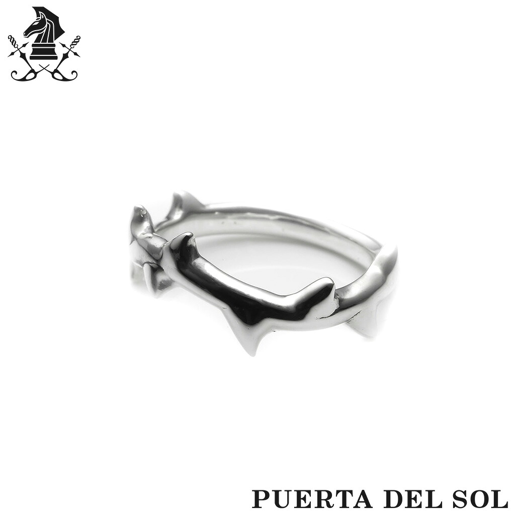 PUERTA DEL SOL 茨 イバラ シルバー リング 指輪 メンズ レディース ツタ 蔦 ツル 蔓 ソーン トゲ 棘 植物 シルバー950 ブランド シルバーリング