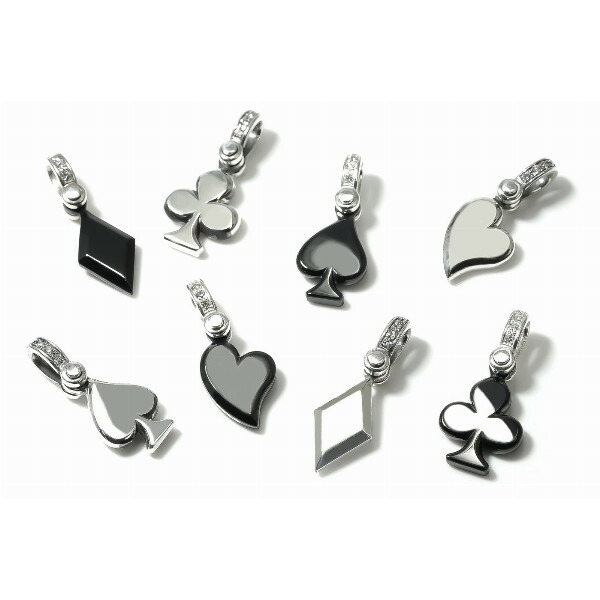 PUERTA DEL SOL トランプ クラブ フラット ペンダント(チェーンなし) ブラック シルバー950 チタンコーティング ユニセックス シルバーアクセサリー 爆買_5