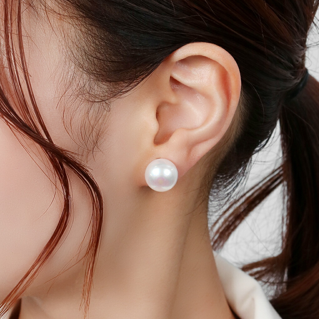 Irise coffret K10 ゴールド 大粒 バロックパール イヤリング 10金