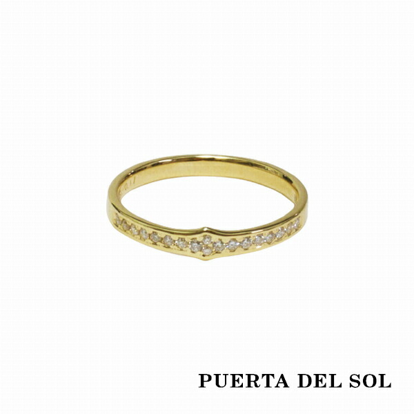 PUERTA DEL SOL Traditional シンメトリー 凸型 リング(5号〜23号) イエローゴールド K18 18金 ユニセックス ゴールドアクセサリー 指輪 メンズリング
