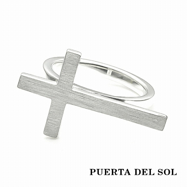 PUERTA DEL SOL Destroy 破壊 クロス 十字架 リング(7号〜23号) シルバー950 ユニセックス シルバーアクセサリー 銀 SV950 ブリタニアシルバー 爆買