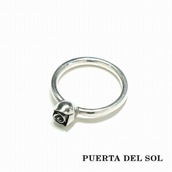 PUERTA DEL SOL 薔薇 バラ ローズ リング(7号〜23号) シルバー950 ユニセックス シルバーアクセサリー 銀 SV950 ブリタニアシルバー シルバーリング 爆買